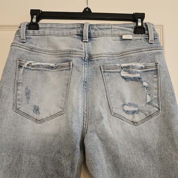 CEROS Light Wash Flare Jeans with Crochet Accents - Picture 8 of 8